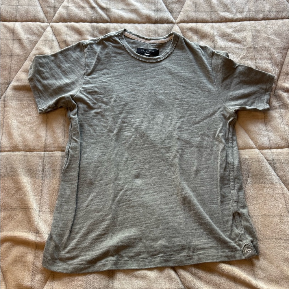 Men’s Rag & Bone Casual “Flame” T Shirt Green- Size Small